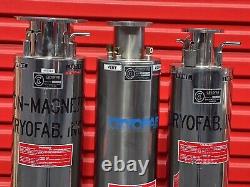 Lot 3 Cryofab CSM Series Liquid Nitrogen Dewar Cryogenic Containers