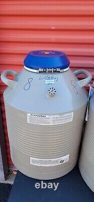 Lot Of 4 Taylor Wharton 35VHC Liquid Nitrogen Dewar Cryo Tank With Canisters