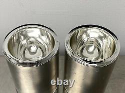 Lot of 2 Chemglass CG-1594-01 Dewar Flask Wide Mouth Metal Housing 350mL Cap