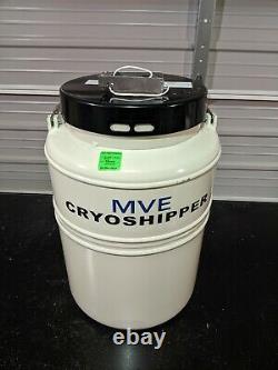 MVE Chart 10508967 Cryoshipper Qwick Charge Dewar 8.5L Liquid Nitrogen Tank