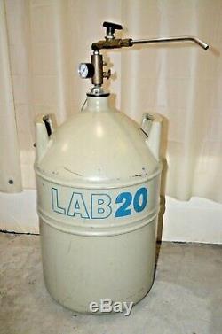 MVE/ Chart Lab 20 Liquid Nitrogen Tank Dewar with Parker Liquid Withdrawal Device
