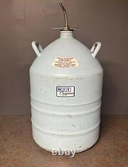 MVE Cryogenics Lab-20 Liquid Nitrogen Tank Dewar Vintage Blue Empty