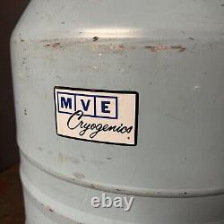 MVE Cryogenics Lab-20 Liquid Nitrogen Tank Dewar Vintage Blue Empty