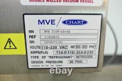 MVE Cryogenics Liquid Nitrogen Dewar 510 with Warranty SEE VIDEO