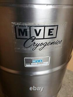 MVE Cryogenics Liquid Nitrogen Dewar Model TA 60 Double Walled Stainless Steel