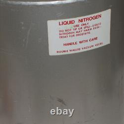 MVE LAB-10 10 Liter Liquid Nitrogen 10L Storage Dewar with Pouring Spout NO CAP