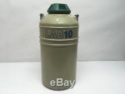 MVE LAB 10 Aluminum Cryogenic Dewar (10-Liter) Liquid Nitrogen Storage