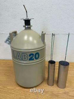 MVE Lab 20 Cryogenic Liquid Nitrogen Aluminum Dewar 20L Vessel Cryo Tank