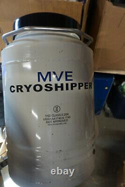 MVE cryoshipper LIQUID NITROGEN DEWAR CRYOGENICS 1H2/ class 6.2/06 shipper cryo