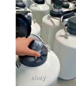 Medical Grade 30L Nitro Tank Cryogenic Container LN2 Dewar+6Pcs Pails+Lock Cover