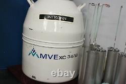 Mve Liquid Nitrogen Freezer, Dewar, Cryostorage Tank, Model XC 34/18
