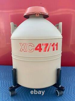 Mve XC 47/11 Cryogenic Storage Liquid Nitrogen Dewar Container 6 Canisters USA