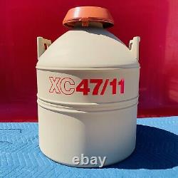 Mve XC 47/11 Cryogenic Storage Liquid Nitrogen Dewar Container 6 Canisters USA