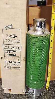 NOS Pope Glass liquid nitrogen dewar 11x2.5