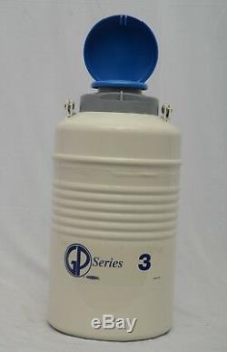 New 3L Liquid Nitrogen Tank Cryogenic Container LN2 Dewar+6Pcs Pails+Lock Cover