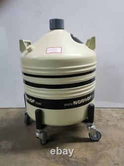 Norhof LN2 Dewar Tank For Liquid Nitrogen Micro Dosing System with Casters