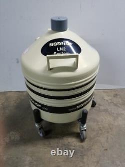 Norhof LN2 Dewar Tank For Liquid Nitrogen Micro Dosing System with Casters