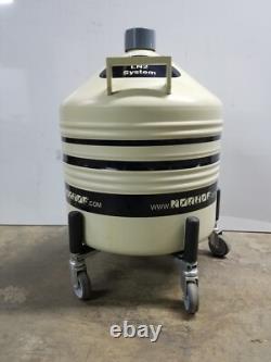 Norhof LN2 Dewar Tank For Liquid Nitrogen Micro Dosing System with Casters