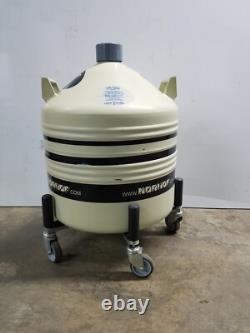 Norhof LN2 Dewar Tank For Liquid Nitrogen Micro Dosing System with Casters