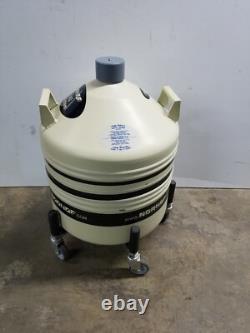 Norhof LN2 Dewar Tank For Liquid Nitrogen Micro Dosing System with Casters
