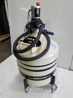Norhof LN2 Dewar Tank For Liquid Nitrogen Micro Dosing System with Pump & Casters