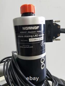 Norhof LN2 Dewar Tank For Liquid Nitrogen Micro Dosing System with Pump & Casters