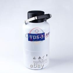 ONE YDS-3 3L Liquid Nitrogen Container LN2 Tank Dewar with Straps