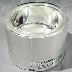 POPE 8335 850mL Liquid Nitrogen Glass Aluminum Dewar Low Profile