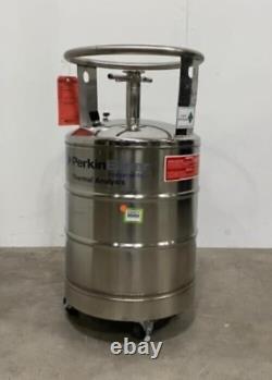 PerkinElmer CL-50 Empty Steel Dewar with wheels for storing liquid Nitrogen