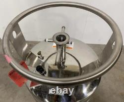 PerkinElmer CL-50 Empty Steel Dewar with wheels for storing liquid Nitrogen