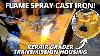 Repair Broken Cast Iron Transmission Housing Flame Spray Welding