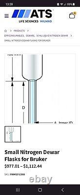Small Liquid Nitrogen Dewar Flask, 50 mL Suprasil Symmetric Nitrogen Dewar Flask
