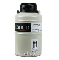 Solid 3 L Liquid Nitrogen Sperm Semen Container Cryogenic LN2 Tank Dewar + Strap