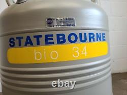 Statebourne Bio 34 Cryogenic Liquid Nitrogen Storage Tank / Dewar Lab