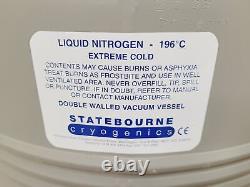 Statebourne Bio 35 Liquid Nitrogen Dewar & Trolley Lab