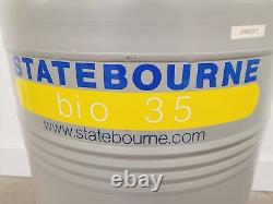 Statebourne Bio 35 Liquid Nitrogen Dewar & Trolley Lab