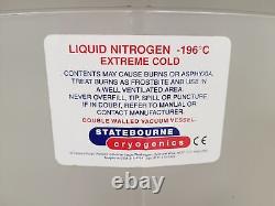 Statebourne Biorack Model 3000 Liquid Nitrogen Dewar with Trolley Lab