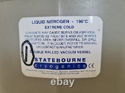 Statebourne Crogenics biostor 5 Liquid Nitrogen Dewar Storage Tank