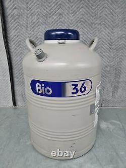Statebourne Cryogenics Bio 36 Liquid Nitrogen Storage Dewar Lab