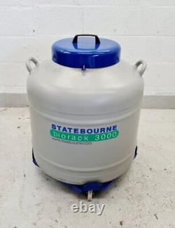 Statebourne Cryogenics Biorack 3000 Liquid Nitrogen Storage Dewar Tank Lab