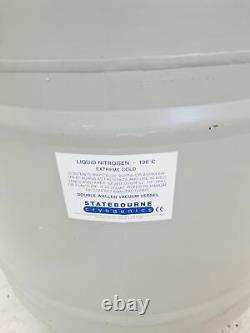 Statebourne Cryogenics Biorack 3000 Liquid Nitrogen Storage Dewar Tank Lab