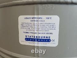 Statebourne Cryogenics Biorack Cryogenic Liquid Nitrogen Storage Tank Dewar Lab