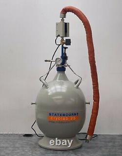 Statebourne Cryogenics Cryolab 25 Liquid Nitrogen Aluminium Dewar 9901062 -196°C