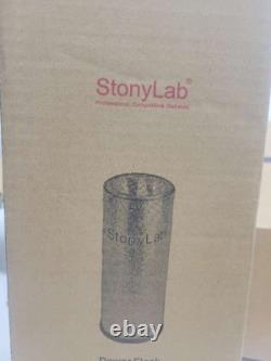 Stony Lab Cylindrical Form Borosilicate Glass Dewar Flask with Aluminum Base 1 LTR