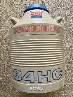 Taylor-Wharton 34HC Liquid Nitrogen Storage Dewar Good Usable Condition