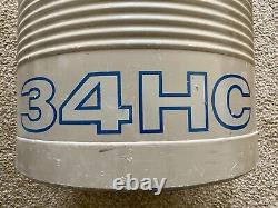 Taylor-Wharton 34HC Liquid Nitrogen Storage Dewar Good Usable Condition