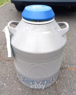 Taylor-Wharton 35VHC Liquid Nitrogen Dewar Cryo Tank with 6 Canisters