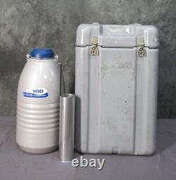 Taylor Wharton CX100 LN2 4.1-Liter Cryogenic Vessel Dewar with Cryo Shipper