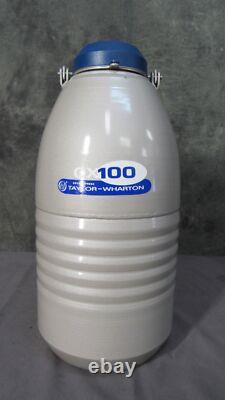 Taylor Wharton CX100 LN2 4.1-Liter Cryogenic Vessel Dewar with Cryo Shipper