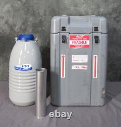 Taylor Wharton CX100 LN2 Cryogenic 4.1-Liter Vessel Dewar with Cryo Shipper
